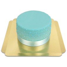 Blue Deluxe Cake - Double Height (Medium(26 cm))