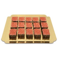 15 Brownies - Crispy strawberry decorations