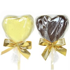 White and Dark Chocolate Heart Shaped Cake-Pops (12 pieces)