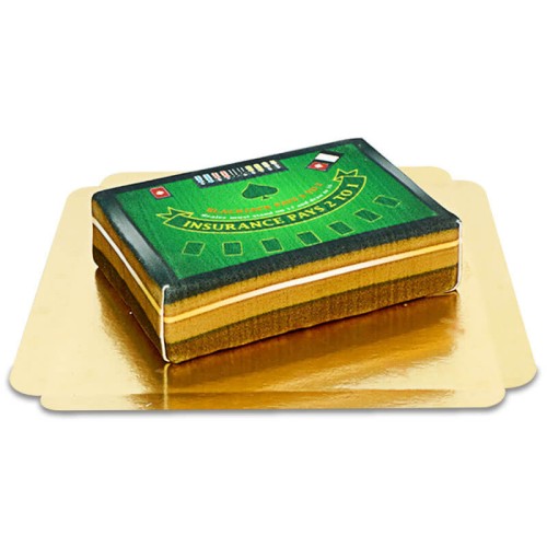 Black Jack Casino Cake (Small ((20x14 cm) 6 parts))