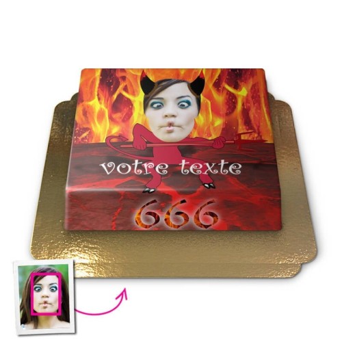 Face-Cake - Devil (Medium (25 × 17 cm(12 Shares)))
