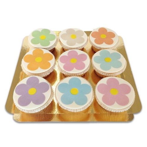 Flower Power Cupcakes (9 pieces)
