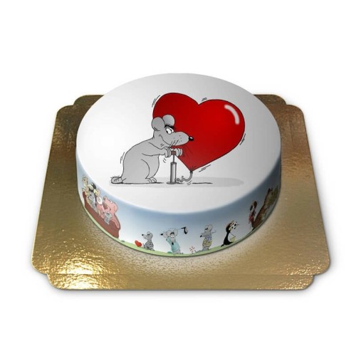 Love balloon cake (Small (18 cm (6 - 8 parts)))