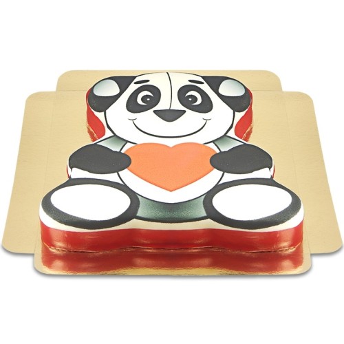 Panda Cake with a Heart