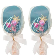 Blue Cake-Pops with rose petals (10 pieces)