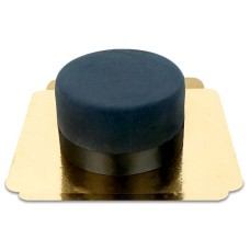 Deluxe Black Cake with Ribbon (Small (18 cm(12 parts)))