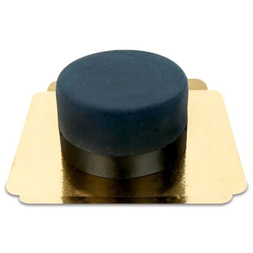 Deluxe Black Cake with Ribbon (Small (18 cm(12 parts)))
