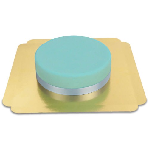 Blue cake with ribbon (Medium(26 cm))