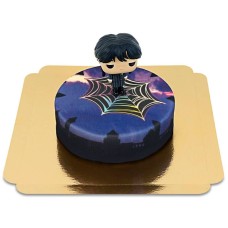 Wednesday® on his academy cake (Medium (26 cm(12-14 shares)))