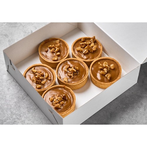 8cm Caramel Walnut Tarts (Box of 6)