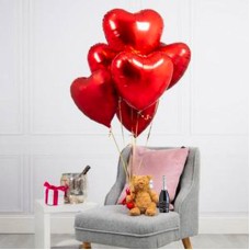 Half Dozen Red Hearts, Bear & Prosecco