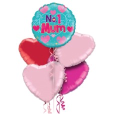 Number One Mum Balloon Bouquet
