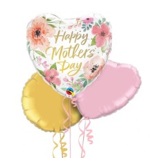 Flowers Themed Happy Mother's Day Balloon Bouquet