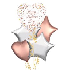 Rose Gold Happy Mother's Day Balloon Bouquet