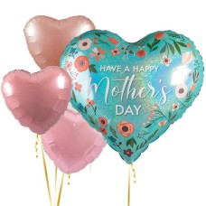 Floral Happy Mother's Day Balloon Bouquet