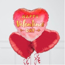 Ombre Arrow Valentine's Day Hearts Inflated Foil Balloon Bunch