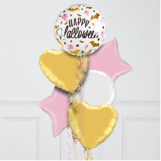 Satin Black Glam Bats Foil Balloon Bunch