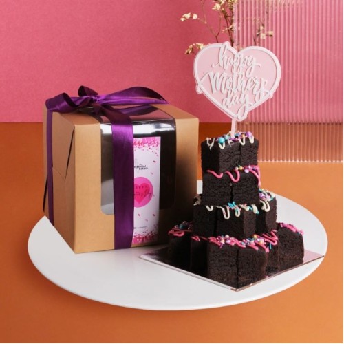 Mother's Day Mini Brownies Tower 28 Mini Pieces
