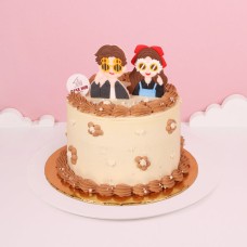 Vintage Couple Cake