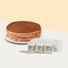 61% Dark Chocolate Mille Crepe Cake Sweet Scents Bundle