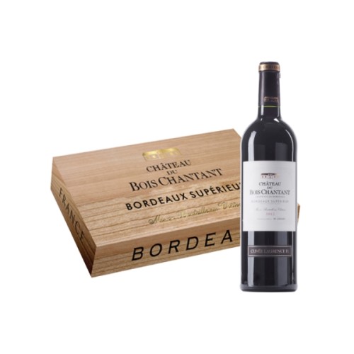Chateau Du Bois Chantant, Bordeaux Superieur, France, Red, 6x75cl in Wooden Gift Box