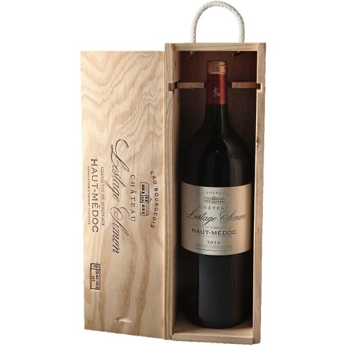 Chateau Lestage Simon, Haut Medoc Cru Bourgeois, Bordeaux, France, Red, 150cl in Wooden Giftbox