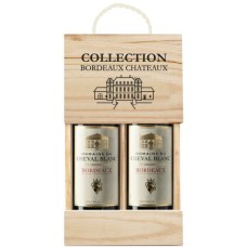 Domaine du Cheval Blanc, Bordeaux, France, Red, 2x75cl in Wooden Gift Box