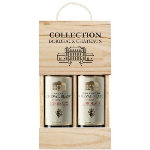 Domaine du Cheval Blanc, Bordeaux, France, Red, 2x75cl in Wooden Gift Box