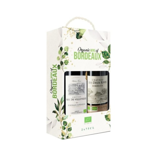 Organic Collection Bordeaux 2x75cl in Paper Gift Box