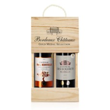 Gold Medal Selection Bordeaux (Ch. Minvielle & Bouhets) 2 x 75cl in Wooden Gift Box