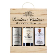 Gold Medal Selection Bordeaux 3 x 75cl in Wooden Gift Box