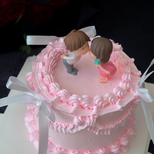 Lovey-Dovey Taro Cake