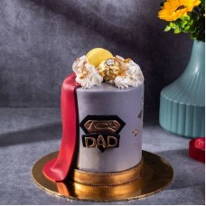 SuperHero Papa Designer Cake (4 inch (serve 4-8 pax))