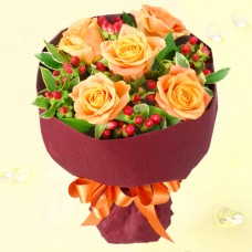 Orange Bouquets of roses