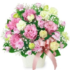 Eustoma Ribbon Arrangement