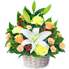 White lily arrangement