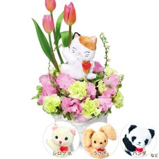 Arrangement With Tulip Mascot