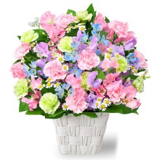 Arrangement Of Colorful Sweet Pea