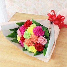Bouquet Of Colorful Carnations