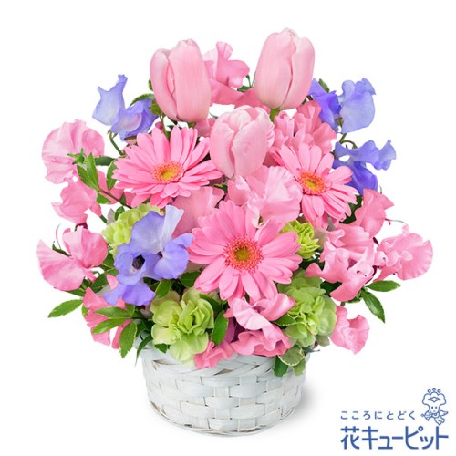 Spring flower arrangement (pink)