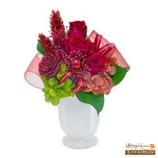 Preserved red rose flower arrangement