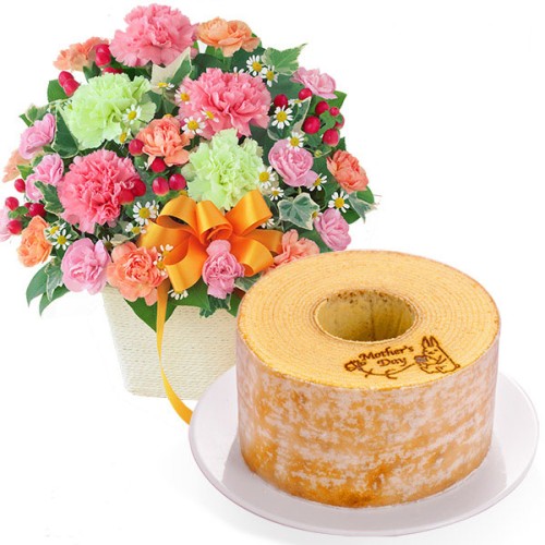 Carnation Mix Arrangement And [Kako Noki] Rabbit Forest Komorebi Baum
