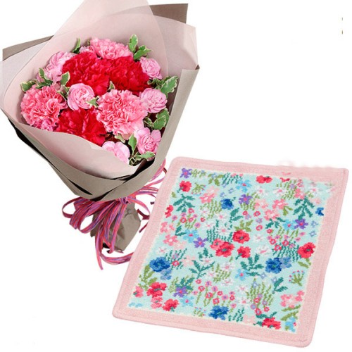 Natural Bouquet (Pink) And [Failor] Mul Mule Handkerchief
