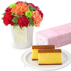 Glamorous (Red) And [Fukusaya] Castella Small Piece No. 1