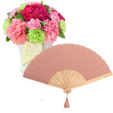 Glamorous (Pink) And [Nishikawa Shoroku Shoten] Koeda Folding Fan (Sakura)