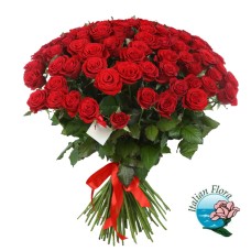 Bunch of 100 red roses (Deluxe)