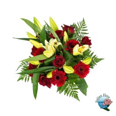 Bouquet of roses and orchids (Deluxe)