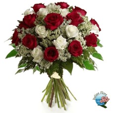 Red and white roses (Deluxe)