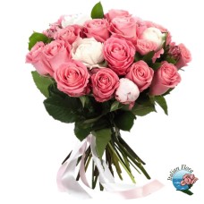 White and pink roses (Deluxe)