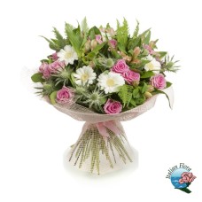 Bouquet of pink roses and gerberas (Refined)